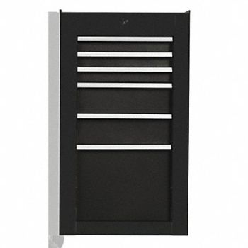 PROTO High Gloss Black Heavy Duty Side Cabinet, 48VA43