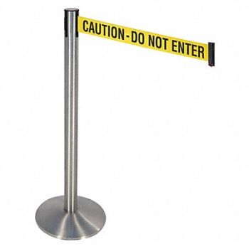 RETRACTA-BELT Barrier Post SS 3 in Belt W SS Post, 48VH99