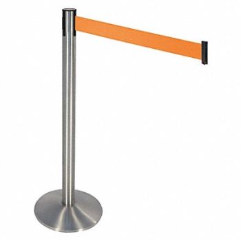 RETRACTA-BELT Barrier Post Orange Belt 3 in Belt W, 48VJ04