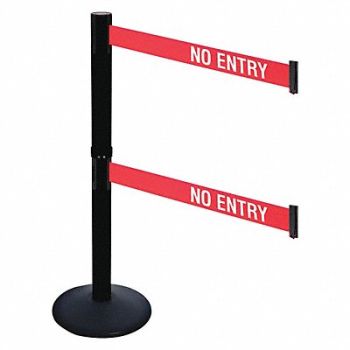 RETRACTA-BELT Barrier Post PVC Post 2-1/2in. Post Dia, 48VJ59