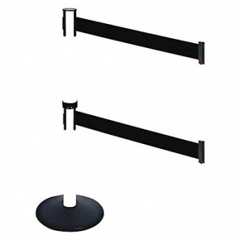 RETRACTA-BELT Barrier Post PVC Post 14 in Base Dia, 48VJ67