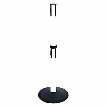 RETRACTA-BELT Belt Barrier Rcvr. Post White Cast Iron, 48VJ75