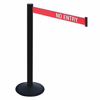 RETRACTA-BELT Barrier Post 40 in H 3 in Belt W, 48VK72