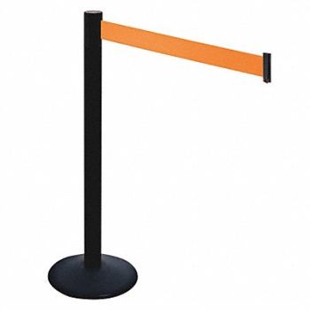 RETRACTA-BELT Barrier Post Square 3 in Belt W, 48VK73
