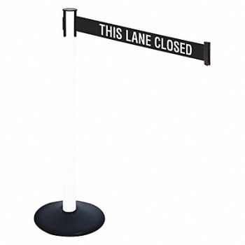 RETRACTA-BELT Barrier Post PVC Post 3 in Belt W, 48VK91