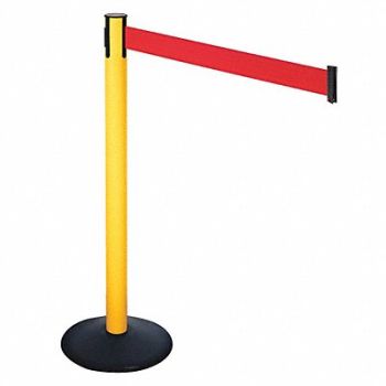 RETRACTA-BELT Barrier Post Red Belt 3 in Belt W, 48VL04