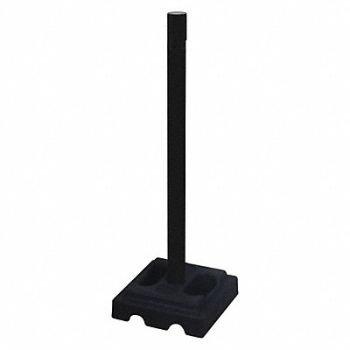 RETRACTA-BELT Belt Barrier Receiver Post Black Color, 48VL96