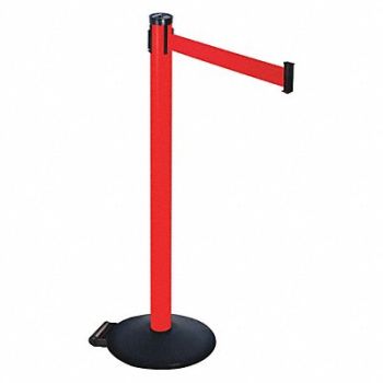 RETRACTA-BELT Barrier Post Red Belt 2 in Belt W, 48VP43
