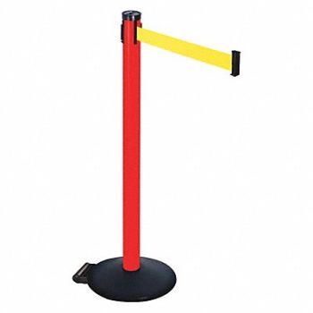 RETRACTA-BELT Barrier Post Yellow Belt 2 in Belt W, 48VP47