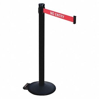 RETRACTA-BELT Barrier Post 2 in Belt W No Entry, 48VP58