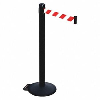 RETRACTA-BELT Barrier Post Red/White Belt 2 in Belt W, 48VP62