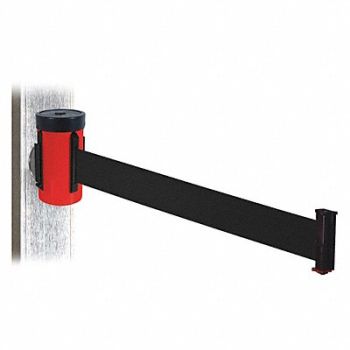RETRACTA-BELT Belt Barrier Red Magnet Blk Belt 10ft L, 48VY01