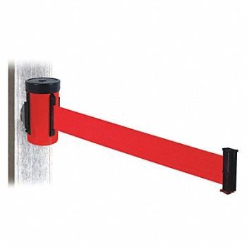 RETRACTA-BELT Belt Barrier Red Magnet Red Belt 10ft L, 48VY27