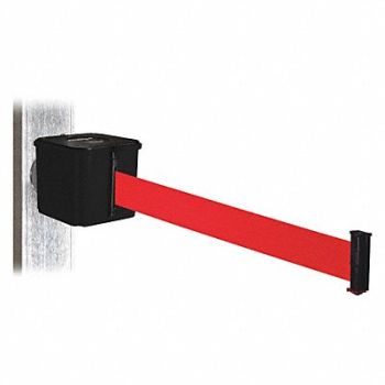 RETRACTA-BELT Belt Barrier Blk Magnet Red Belt 30ft L, 48VY36