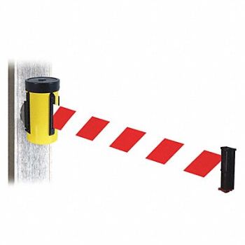 RETRACTA-BELT Belt Barrier Yl Magnet Rd/Wt Belt 10ftL, 48VZ05