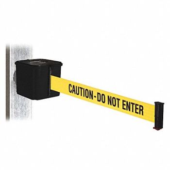 RETRACTA-BELT Belt Barrier Black Magnet 15ftL, 48VZ35