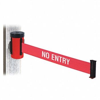 RETRACTA-BELT Belt Barrier Red Magnet 2-1/2 in W, 48VZ84