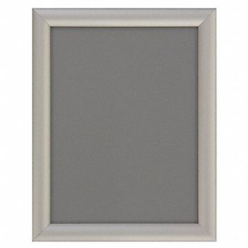 UNITED VISUAL PRODUCTS Poster Frame Silver 8-1/2 x 11in Acrylic, 48WE16