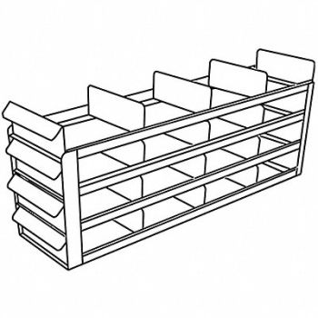 ARGOS TECHNOLOGIES Freezer Rack for 3 Box SS Holds 12, 48WE99