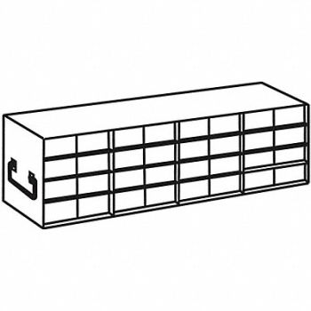 ARGOS TECHNOLOGIES Freezer Rack for 0.5mL 50 Cell Box SS, 48WF24