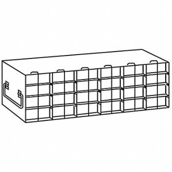 ARGOS TECHNOLOGIES Freezer Rack for 50 Cell Box SS, 48WF27