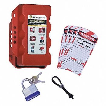IDEAL WAREHOUSE INNOVATIONS INC. Equipment Lockout System Plastic Red, 48WH78