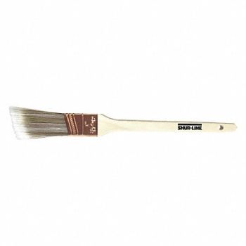 SHUR-LINE Paint Brush 1 in Angle Sash PET/Nylon, 48WL96