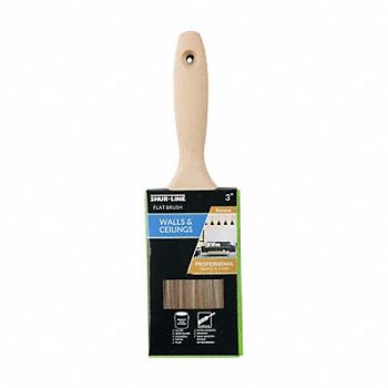 SHUR-LINE Paint Brush 3 Flat Sash PET/Nylon Soft, 48WM02