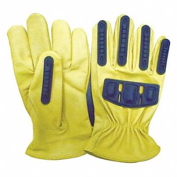 CONDOR J4938 Gloves M Gold/Yellow Jersey Goatskin PR, 48WT94