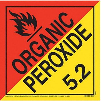 JJ KELLER DOT Container Placard 10-3/4 Label W, 48WU83