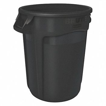 RUBBERMAID COMMERCIAL PRODUCTS J6002 Utility Container 55 gal Blk, 48XM37
