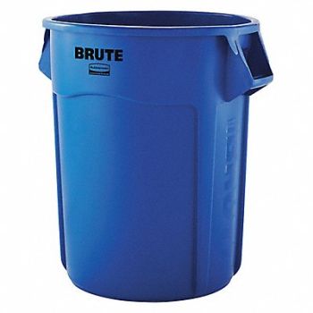 RUBBERMAID COMMERCIAL PRODUCTS J6002 Utility Container 55 gal Bl, 48XM35