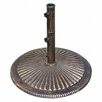 ISLAND UMBRELLA Umbrella Base Bronze Cast Iron 80 lb., 48XM62