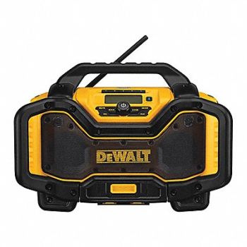 DEWALT JobsiteChargerRadio Cord Cordless AM/FM, 48XP95