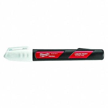 MILWAUKEE Paint Marker Permanent White, 48XW20