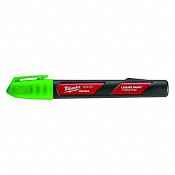 MILWAUKEE Paint Marker Permanent Green, 48XW24