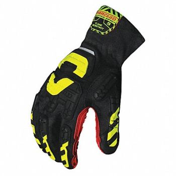IRONCLAD Anti-Vibration Gloves 3XL Blk/Rd/Yllw PR, 48XY85