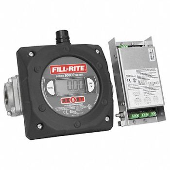 FILL-RITE Flowmeter 50 PSI 1 in Digital Pulse, 48YA51