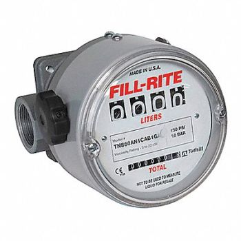 FILL-RITE Flowmeter 150 PSI 60 GPM 100 SSU, 48YA62