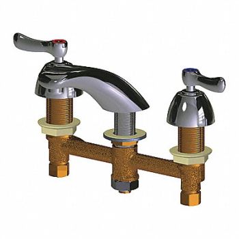 Low Arc Chrome Chicago Faucets 404, 48YD59