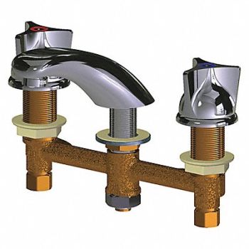 Low Arc Chrome Chicago Faucets 404, 48YD64