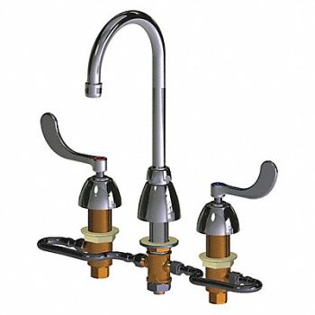 Gooseneck Chrome Chicago Faucets 786, 48YD83