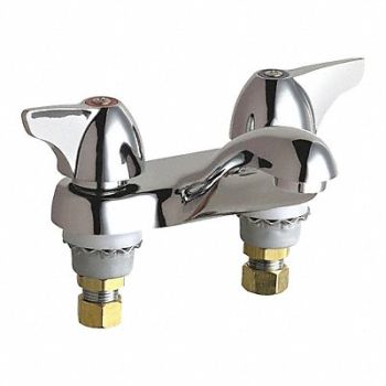 Low Arc Chrome Chicago Faucets 404, 48YD88