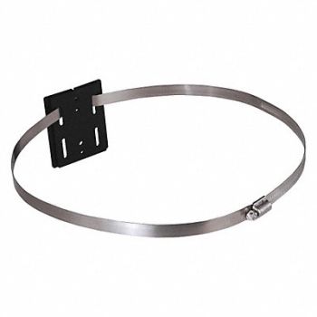 VISIONTRON Wall Mount Plate Black 12 in L, 48YG11