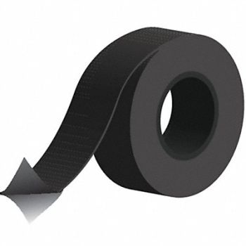 GRAINGER APPROVED Fiberglass Strip L 54 ft Black Adhesive, 48ZA07