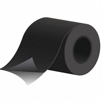 GRAINGER APPROVED Fiberglass Sheet L 54 ft Black Adhesive, 48ZA09