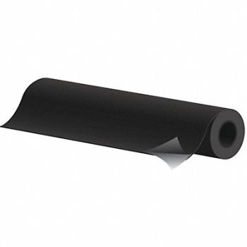 GRAINGER APPROVED Fiberglass Sheet L 108 ft Black Adhesive, 48ZA23