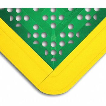 WEARWELL Interlock Drainage Mat Green 2ft3 x3ft6, 48Z463