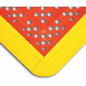 WEARWELL Interlock Drainage Mat Red 2ft.3 x3ft.6, 48Z462