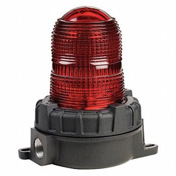 FEDERAL SIGNAL Warning Light LED Red 120VAC, 48Z706
